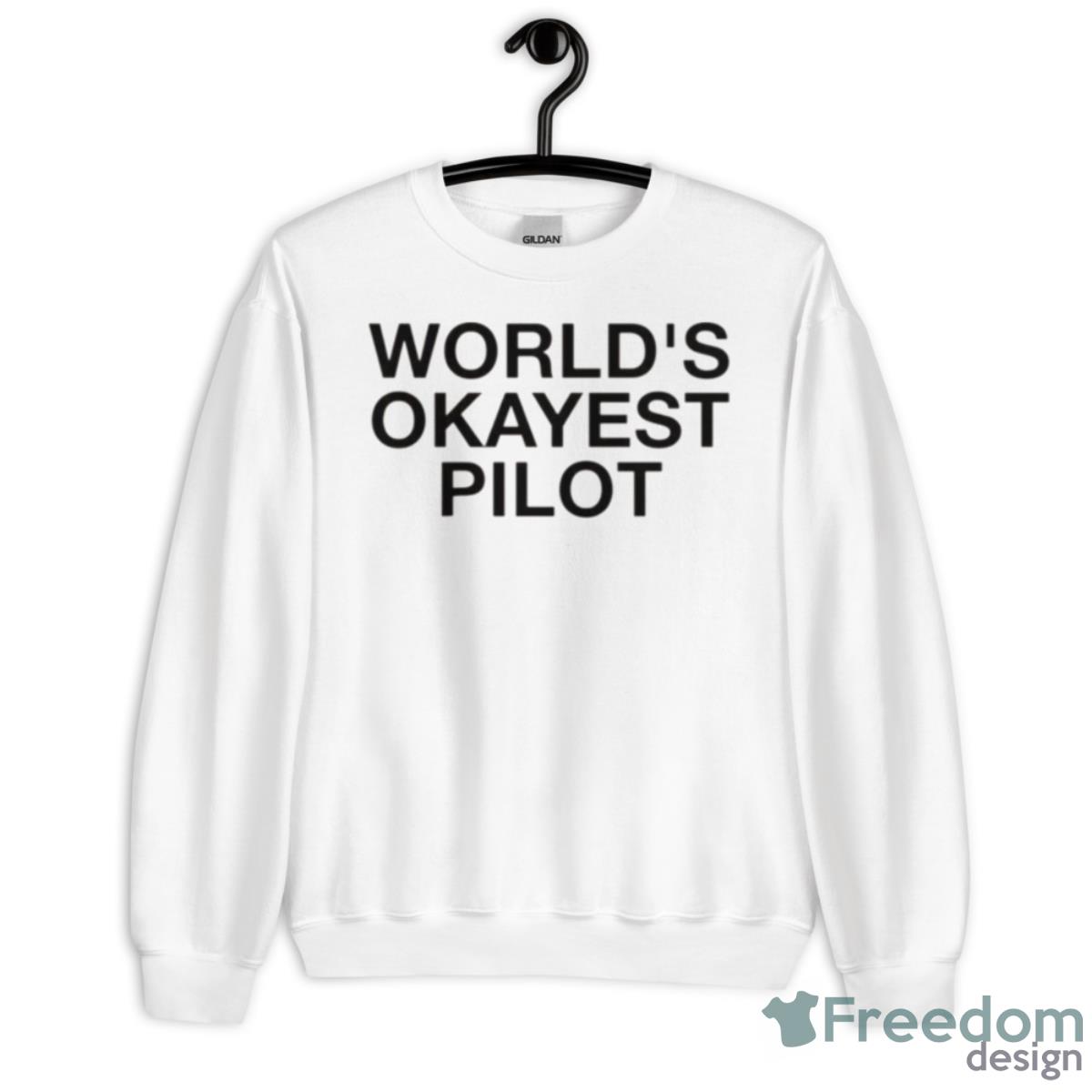 World’s Okayest Pilot Shirt - Unisex Heavy Blend Crewneck Sweatshirt