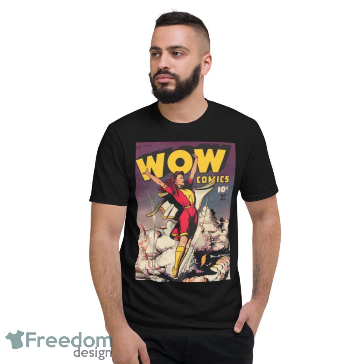 Wow Comics Shazam Mary Marvel Shirt - Short Sleeve T-Shirt