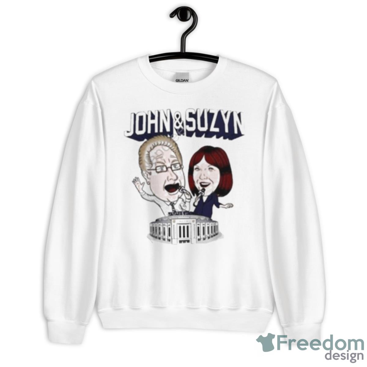 Yankees John And Suzyn 3D Shirt Gifts For Your Favorite NFL Fan - Unisex Heavy Blend Crewneck Sweatshirt