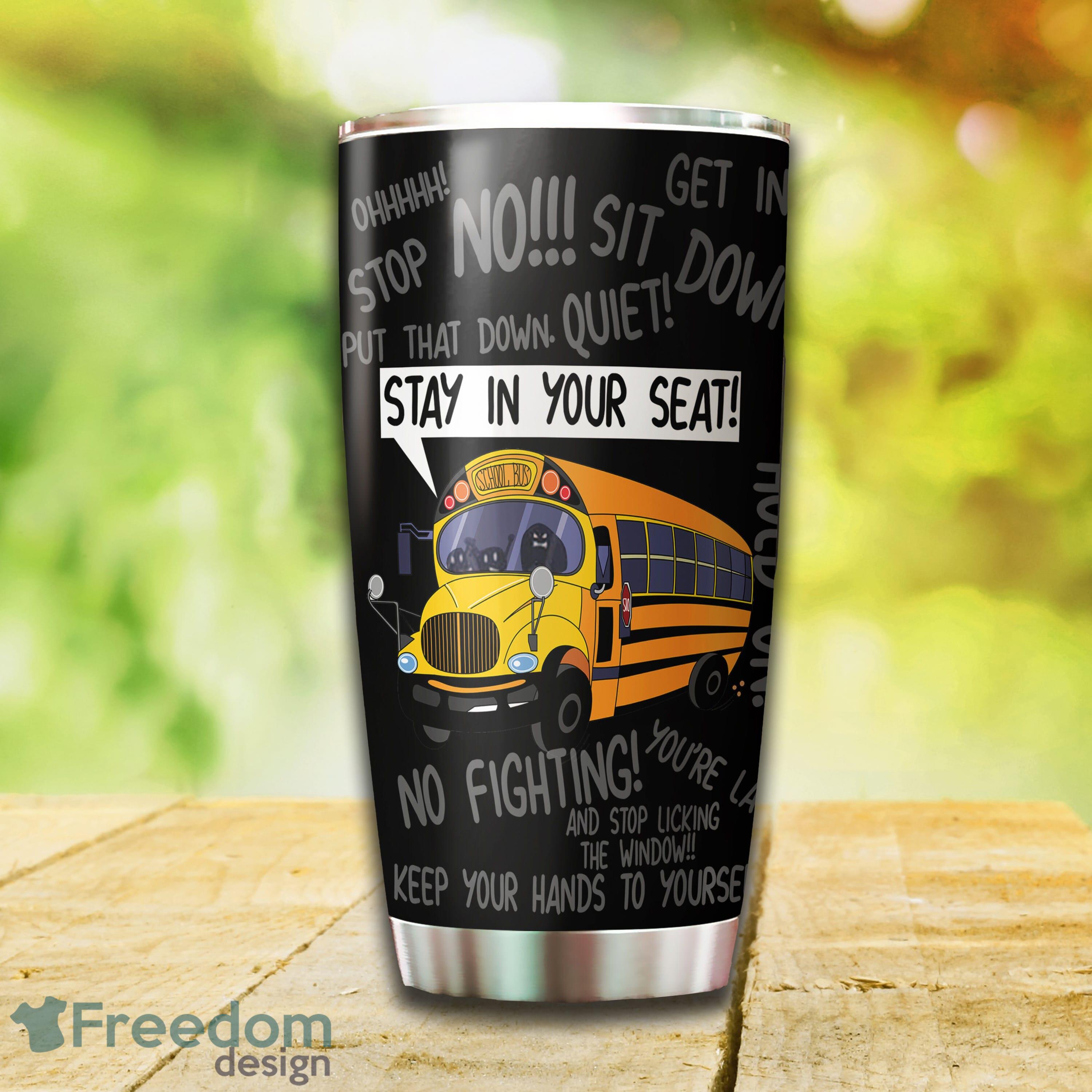 Yellow School Bus Stainless Steel Tumbler, Gilf For Kid Unique For Him Custom Name Tumbler Gift - Custom 3D Yellow School Bus Stainless Steel Tumbler, Gilf For Kid - Unique Tumbler - Birthday Gift - Gift For Him - Custom Name Tumbler Gift_2
