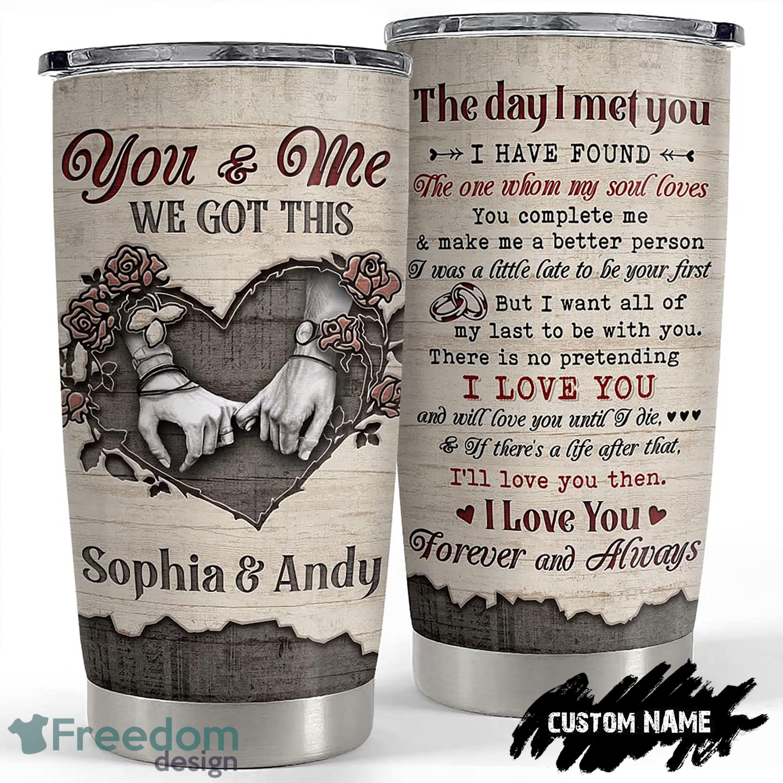 You And Me We Got This Tumbler Engraved Tumbler for Men Unique For Him Custom Name Tumbler Gift - Custom You And Me We Got This Tumbler Engraved Tumbler for Men - Unique Tumbler - Birthday Gift - Gift For Him - Custom Name Tumbler Gift_4