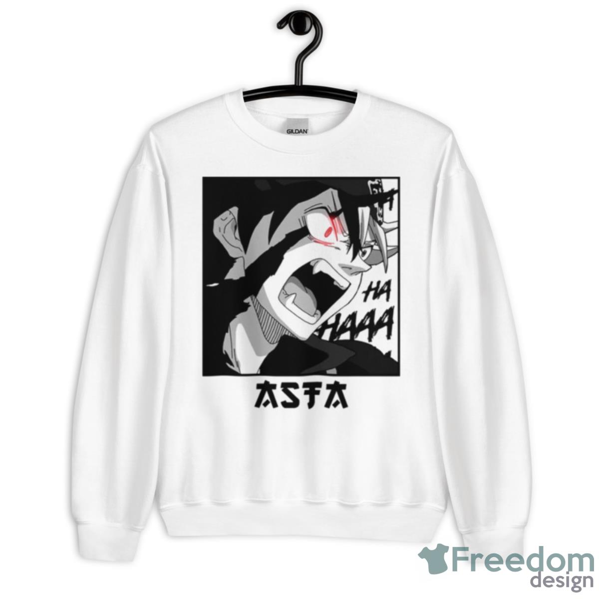 Young Man Artwork Asta Black Clover Manga Series Shirt - Unisex Heavy Blend Crewneck Sweatshirt