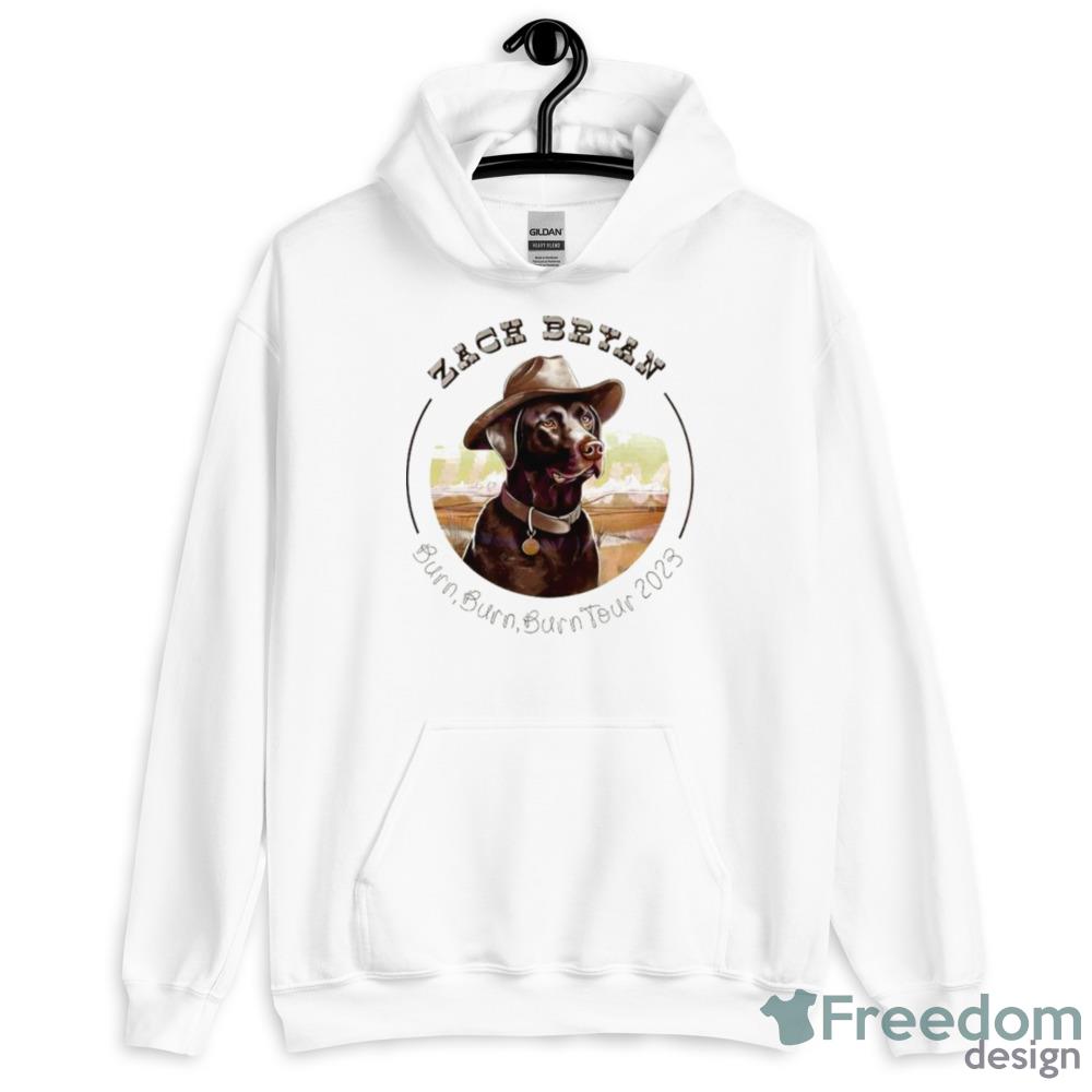 Zach Bryan Burn Burn Burn Tour Western Cowboy Dog Shirt - 18500 Unisex Heavy Blend Hooded Sweatshirt