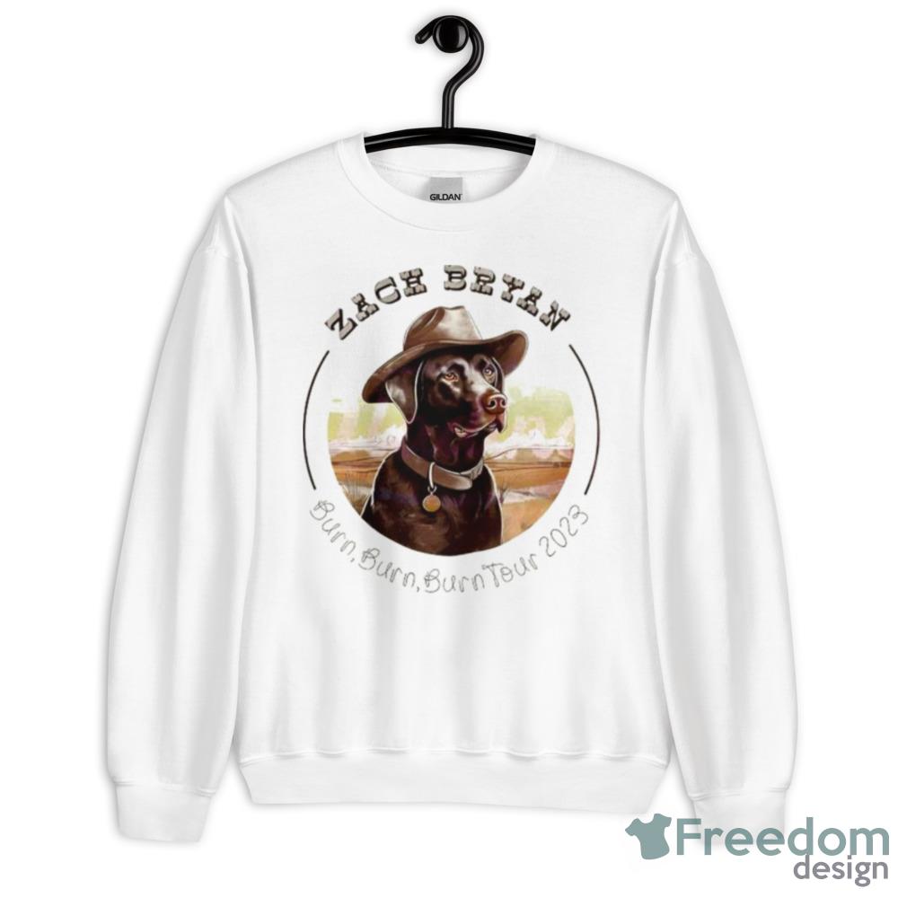 Zach Bryan Burn Burn Burn Tour Western Cowboy Dog Shirt - 18000 Unisex Heavy Blend Crewneck Sweatshirt