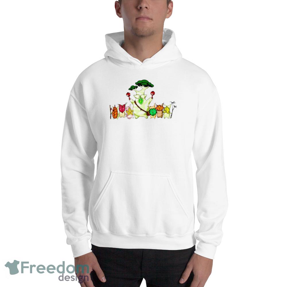 Zelda Korok Hylian Tri Force White T Shirt For Men And Women - 18500 Unisex Heavy Blend Hooded Sweatshirt