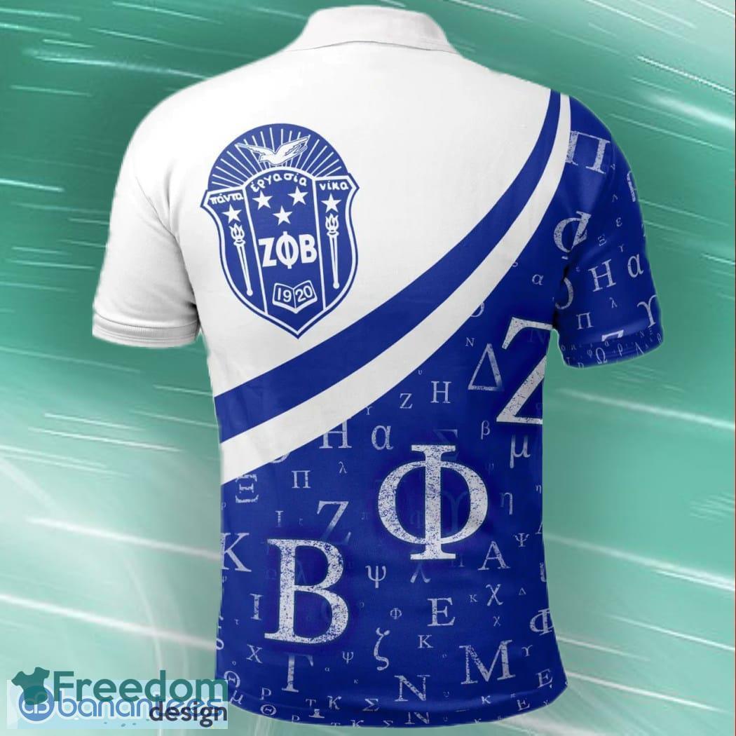 Zeta Phi Beta Sorority Greek Alphabet Symbols 3D Polo Shirt For Men And Women - Zeta Phi Beta Sorority Greek Alphabet Symbols 3D Polo Shirt_2
