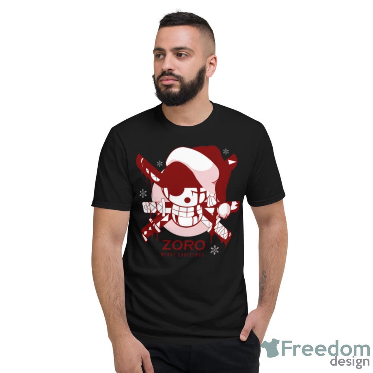 Zoro Merry Christmas One Piece Christmas Shirt - Short Sleeve T-Shirt