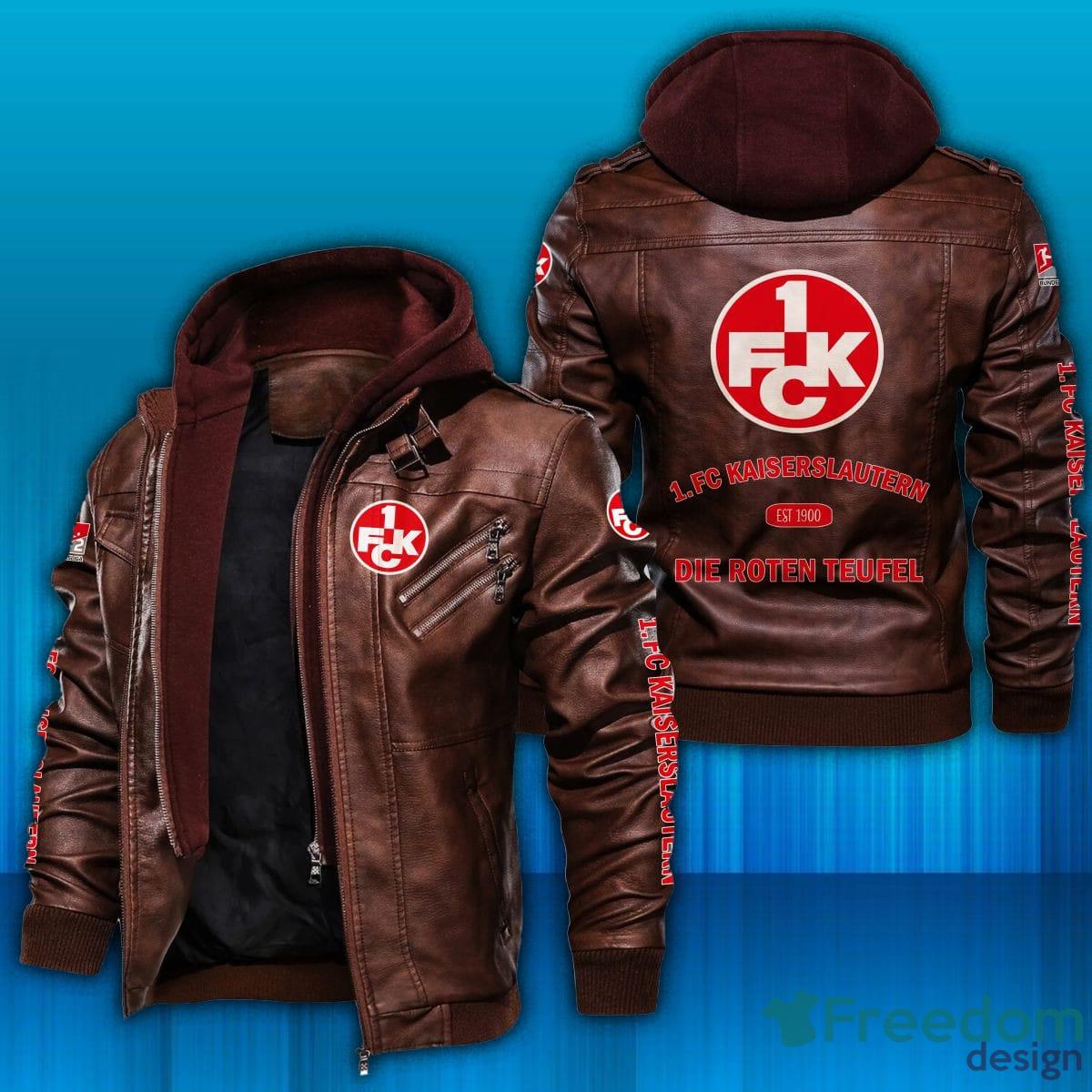 1 FC Kaiserslautern Logo Bundesliga Leather Jacket For Men And Women - 1. FC Kaiserslautern WINC1464 Leather Jacket_2