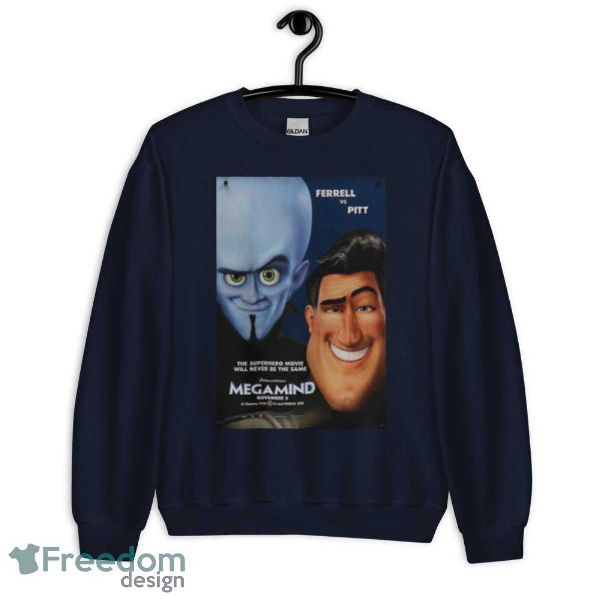 2010 Cartoon Megamind Shirt - Unisex Crewneck Sweatshirt-1