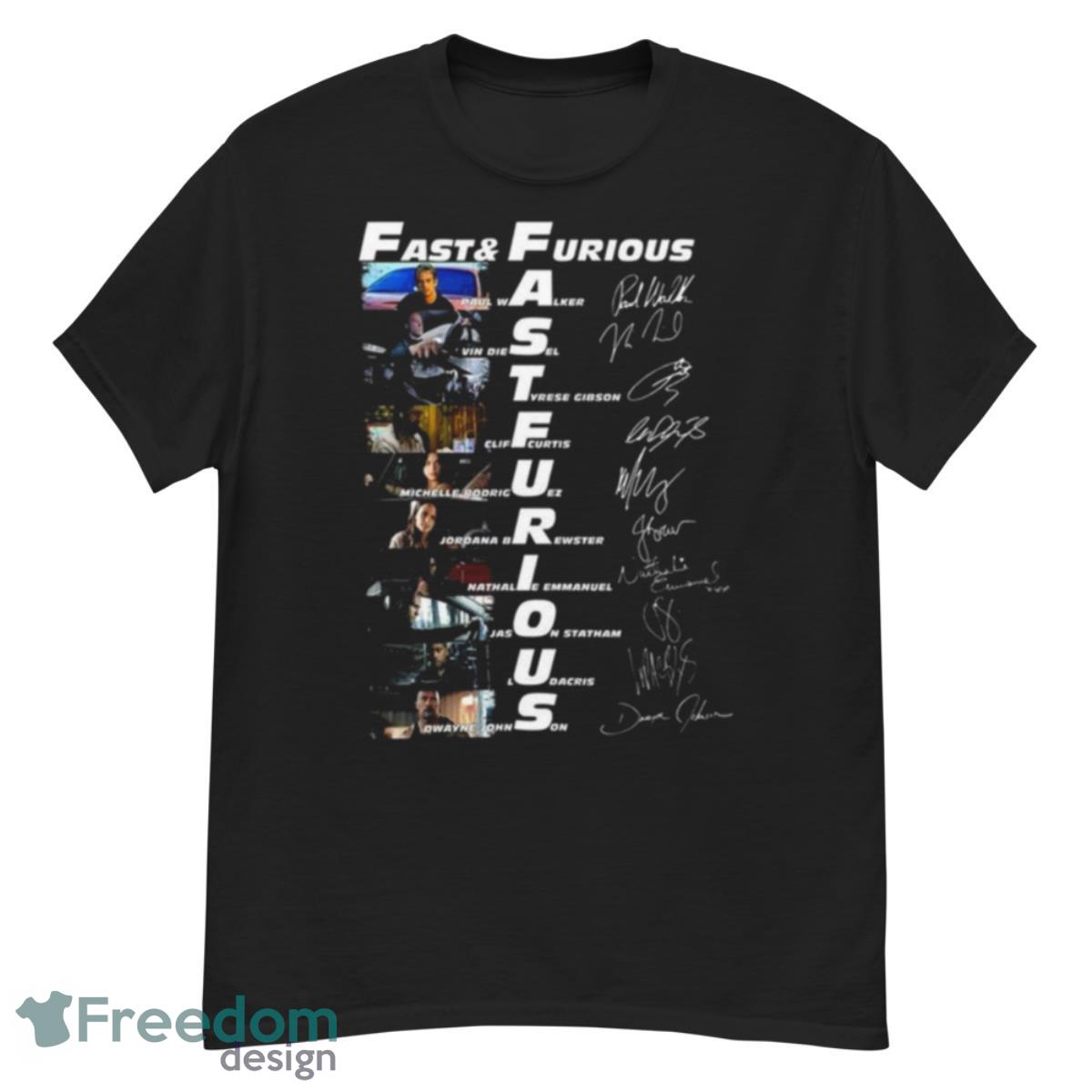 2023 Fast And Furious Anniversary Vin Diesel Signatures Shirt - G500 Men’s Classic T-Shirt