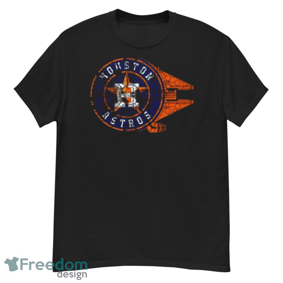 2023 Houston Astros Millennium Falcon Cool Baseball And Star Wars Shirt - G500 Men’s Classic T-Shirt