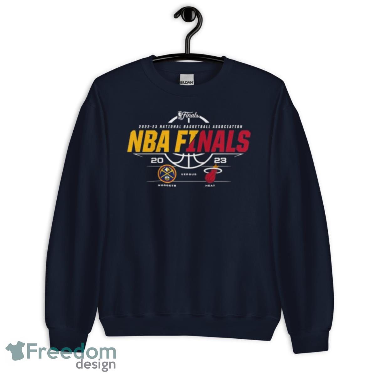 2023 NBA Finals Nuggets Vs Heat Shirt - Unisex Crewneck Sweatshirt-1