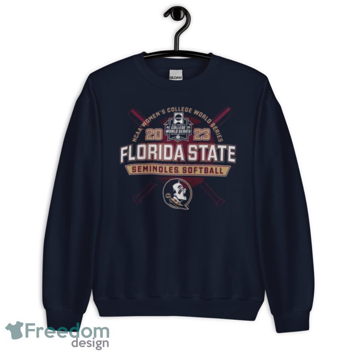 2023 NCAA Women’s College World Series Florida State Seminoles Softball Shirt - Unisex Crewneck Sweatshirt-1