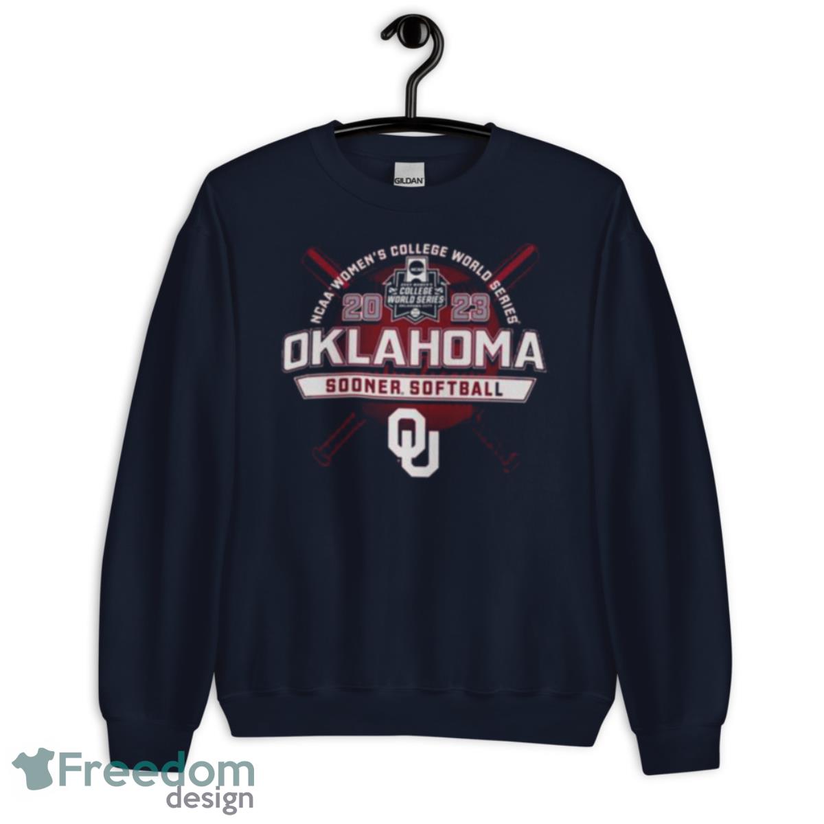 2023 NCAA Women’s College World Series Oklahoma Sooner Softball Shirt - Unisex Crewneck Sweatshirt-1