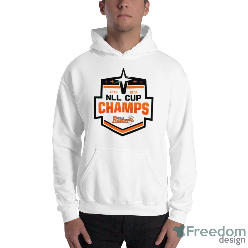 2023 NLL Cup Champs Buffalo Bandits logo Design Shirts - 18500 Unisex Heavy Blend Hooded Sweatshirt