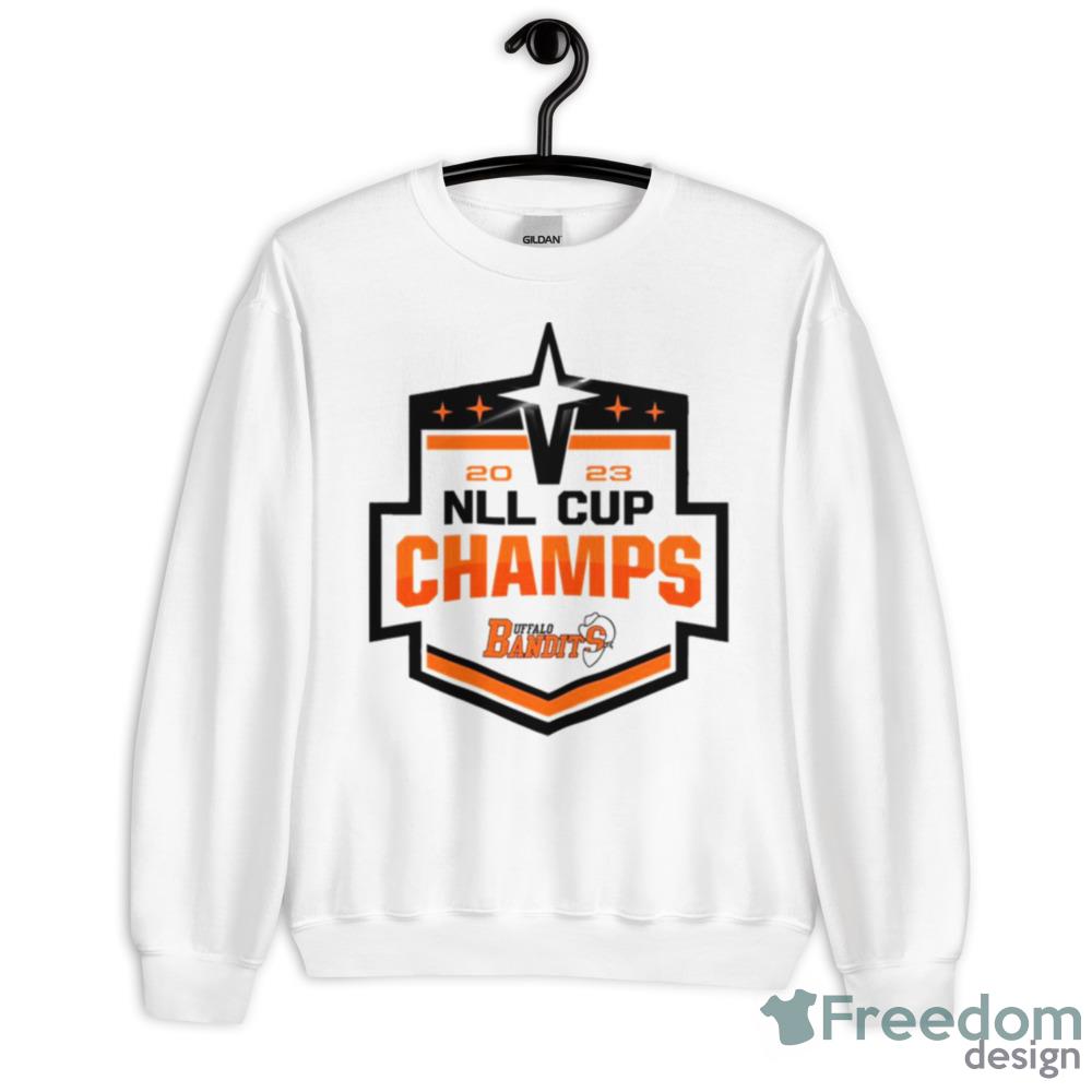 2023 NLL Cup Champs Buffalo Bandits logo Design Shirts - 18000 Unisex Heavy Blend Crewneck Sweatshirt