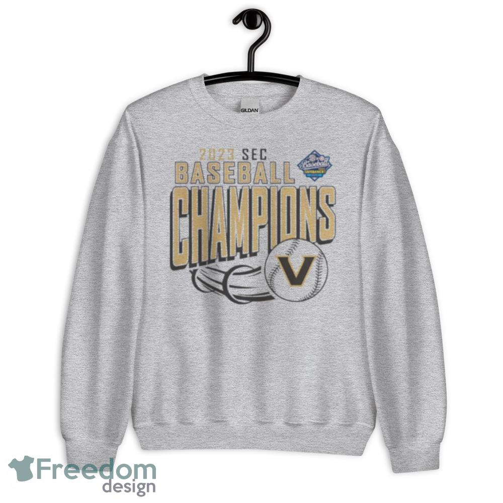 2023 SEC Baseball Champions Vanderbilt Commodores Shirt - Unisex Heavy Blend Crewneck Sweatshirt