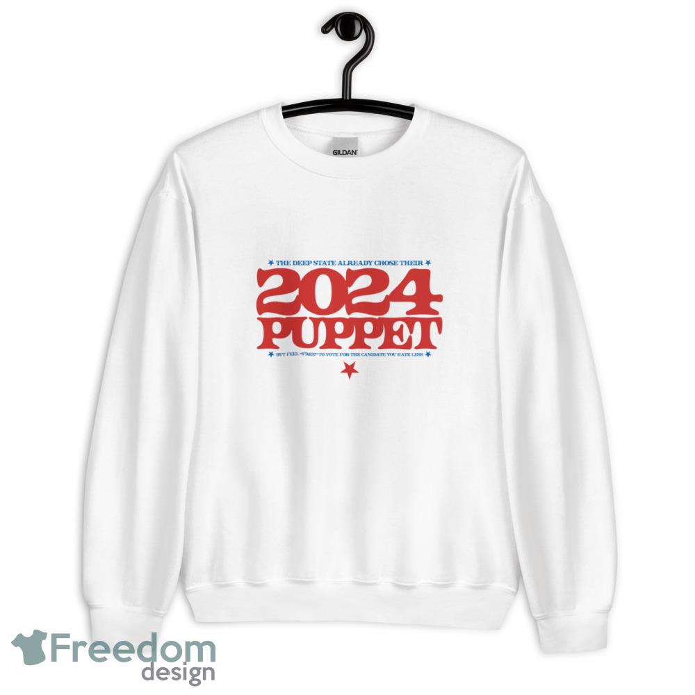 2024 Puppet Funny White T Shirt - 18000 Unisex Heavy Blend Crewneck Sweatshirt
