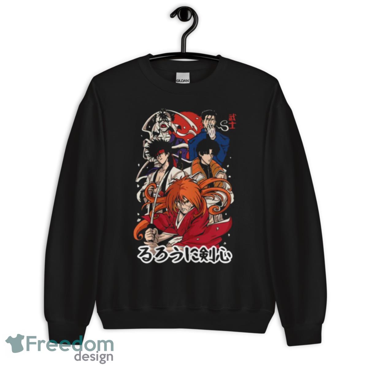 90s Rurouni Kenshin Retro Vintage Anime Art Shirt - Freedomdesign