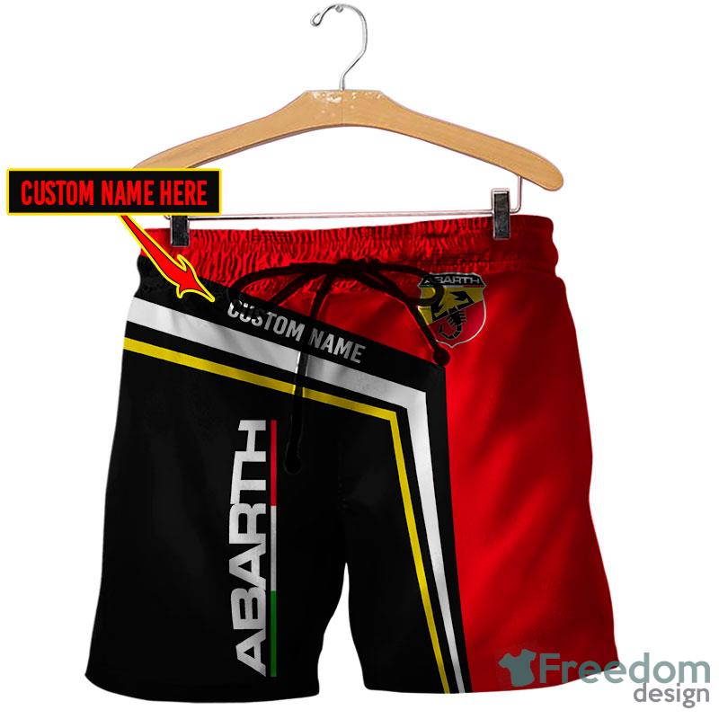 Abarth Skull 3D Full Printing Custom Name Short For Men And Women - Abarth Skull 3D Short Full Printing Custom Name