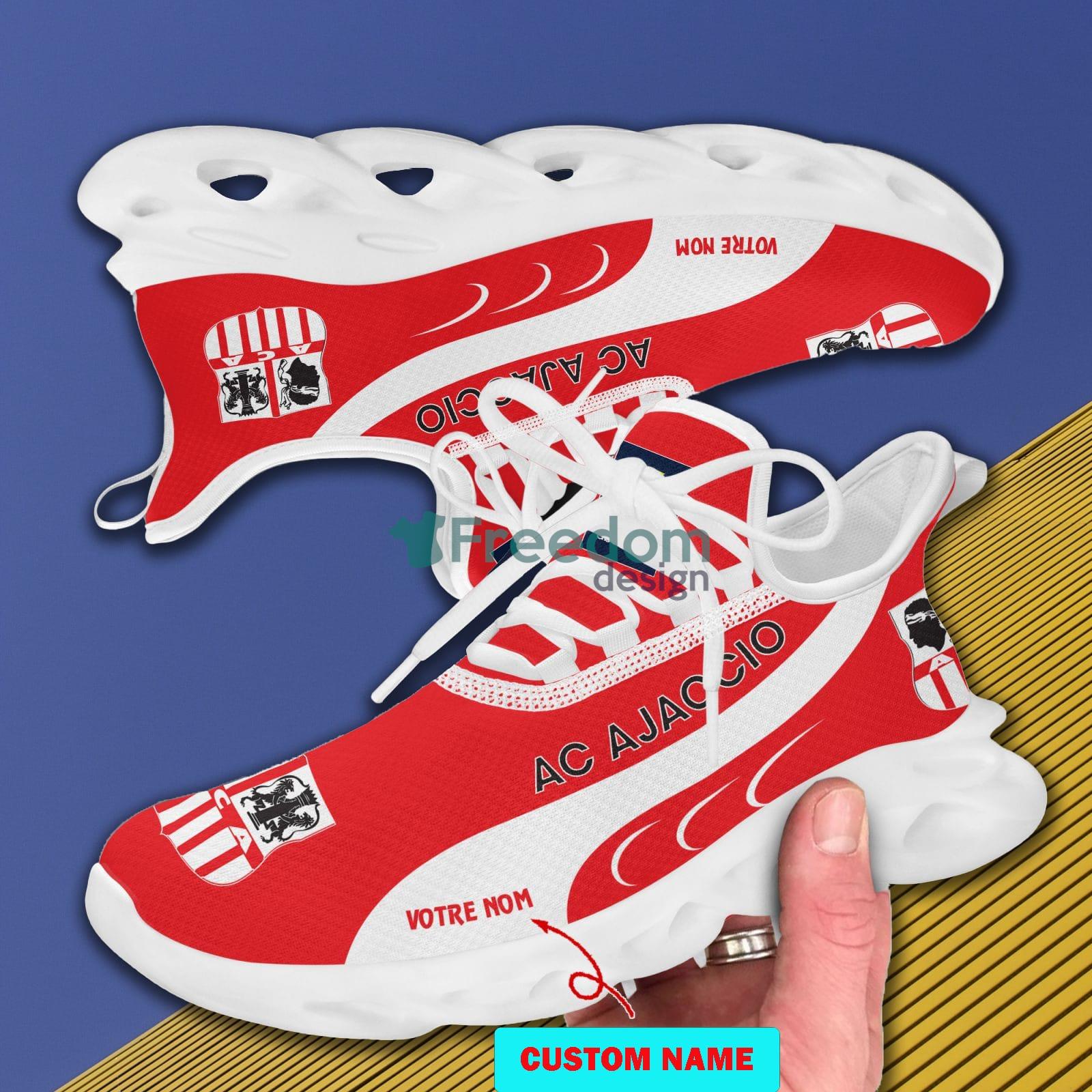 AC Ajaccio Running Sneakers Custom Name Ligue 1 And Ligue 2 Max Soul Shoes image AC Ajaccio Running Sneakers Custom Name Ligue 1 And Ligue 2 Max Soul Shoes - AC Ajaccio_5