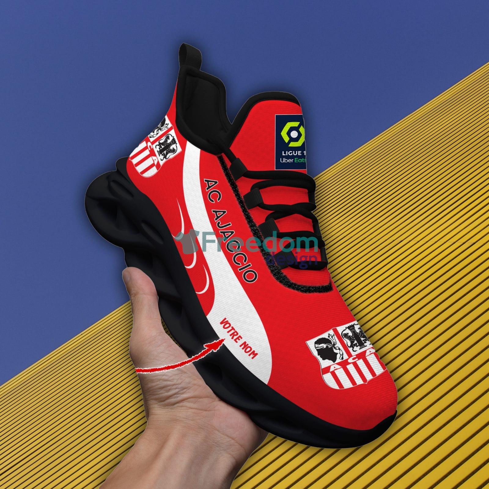 AC Ajaccio Running Sneakers Custom Name Ligue 1 And Ligue 2 Max Soul Shoes - AC Ajaccio_6 AC Ajaccio Running Sneakers Custom Name Ligue 1 And Ligue 2 Max Soul Shoes - AC Ajaccio_6