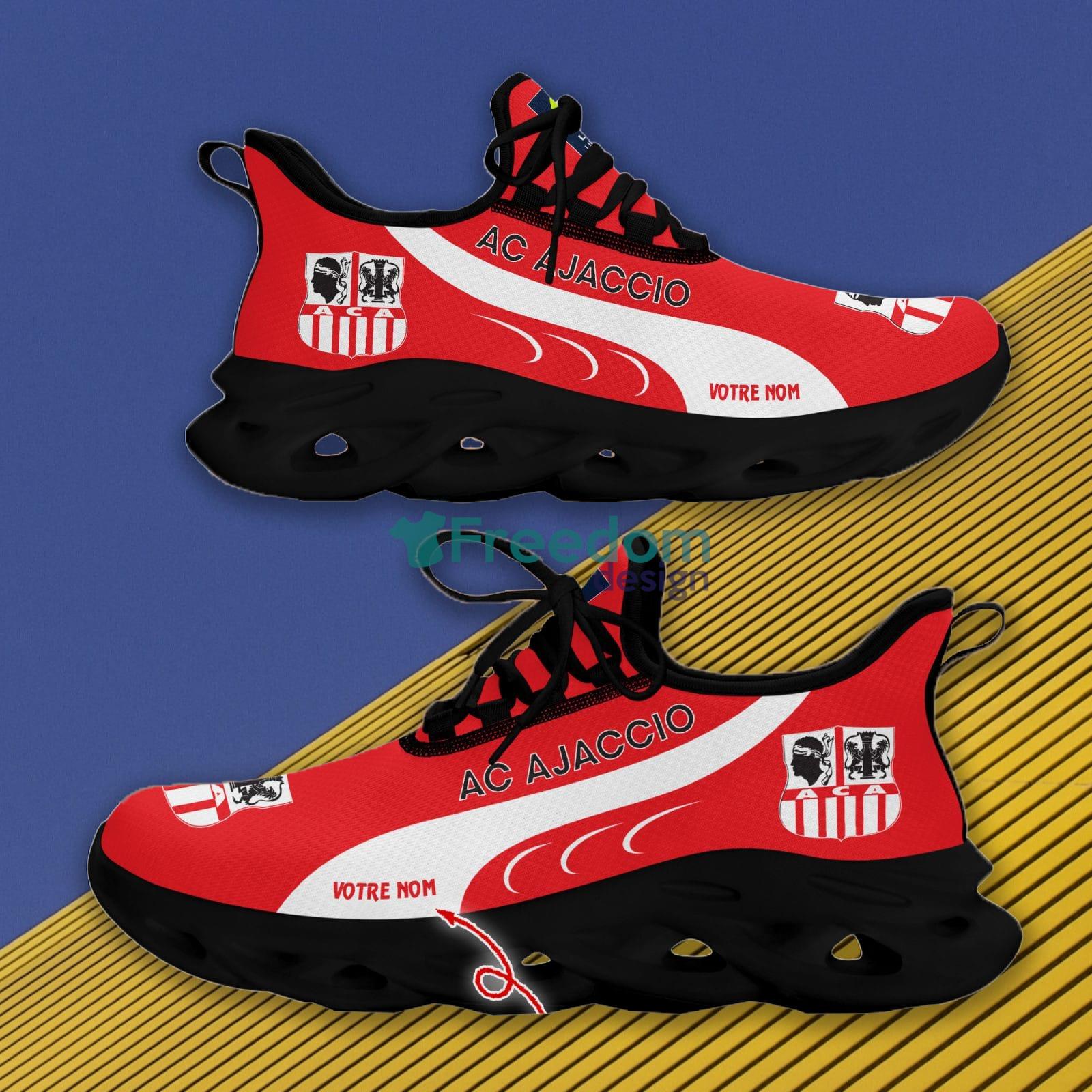 AC Ajaccio Running Sneakers Custom Name Ligue 1 And Ligue 2 Max Soul Shoes - AC Ajaccio_7 AC Ajaccio Running Sneakers Custom Name Ligue 1 And Ligue 2 Max Soul Shoes - AC Ajaccio_7