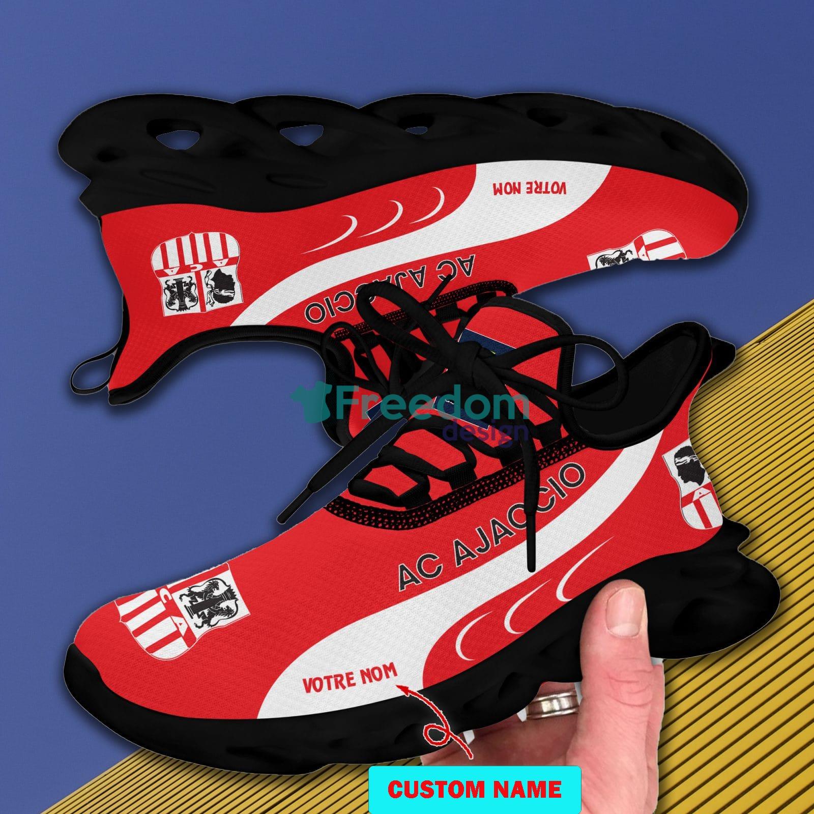 AC Ajaccio Running Sneakers Custom Name Ligue 1 And Ligue 2 Max Soul Shoes - AC Ajaccio_8 AC Ajaccio Running Sneakers Custom Name Ligue 1 And Ligue 2 Max Soul Shoes - AC Ajaccio_8