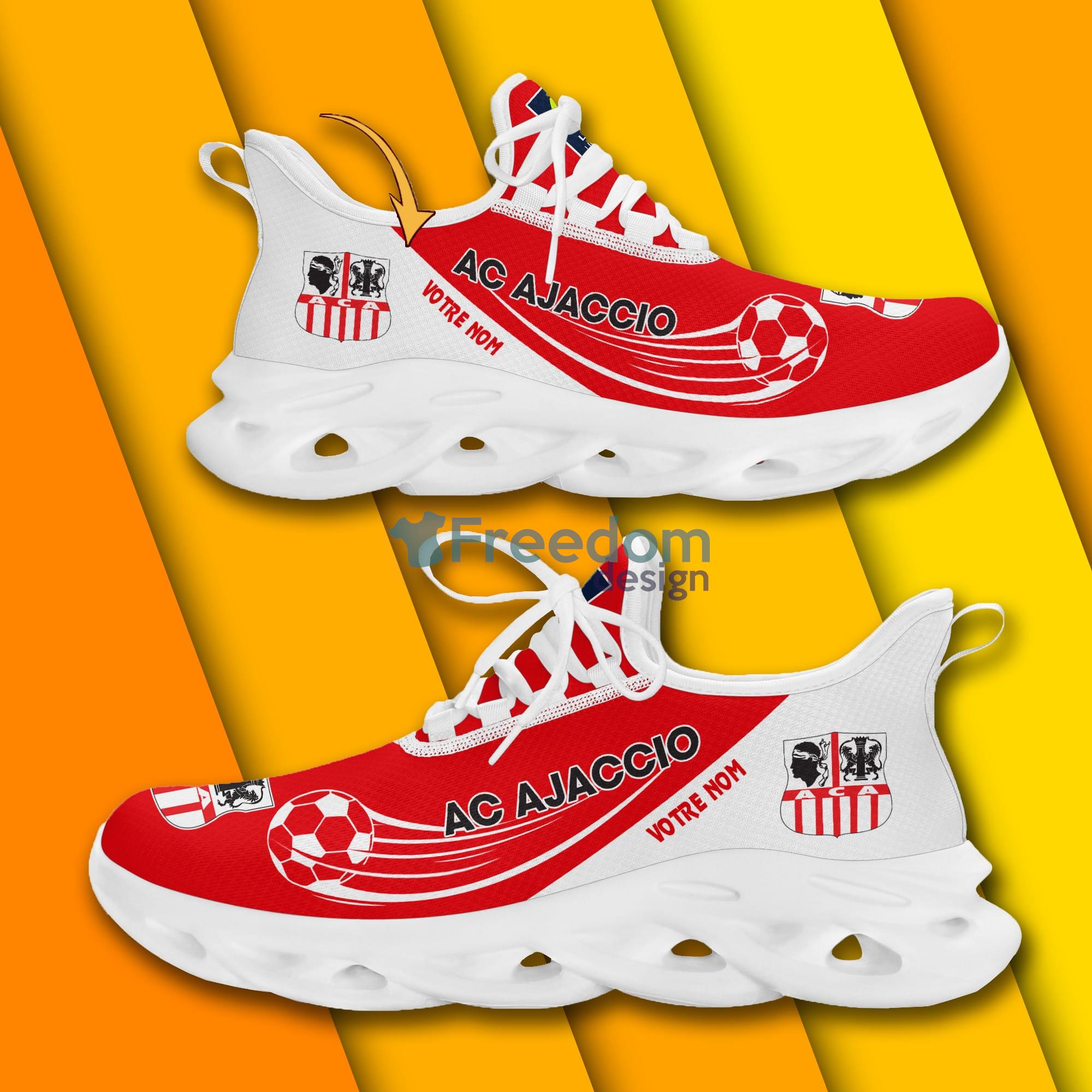 AC Ajaccio Sport Shoes Ligue 1 And Ligue 2 Custom Name Max Soul Sneakers - AC Ajaccio_4