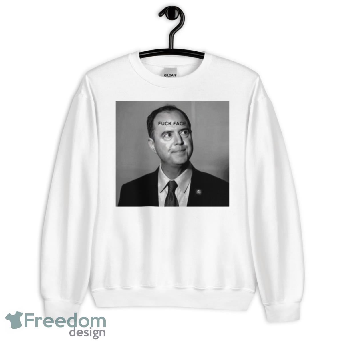 Adam Schiff Fuck Face New Shirt - Unisex Heavy Blend Crewneck Sweatshirt