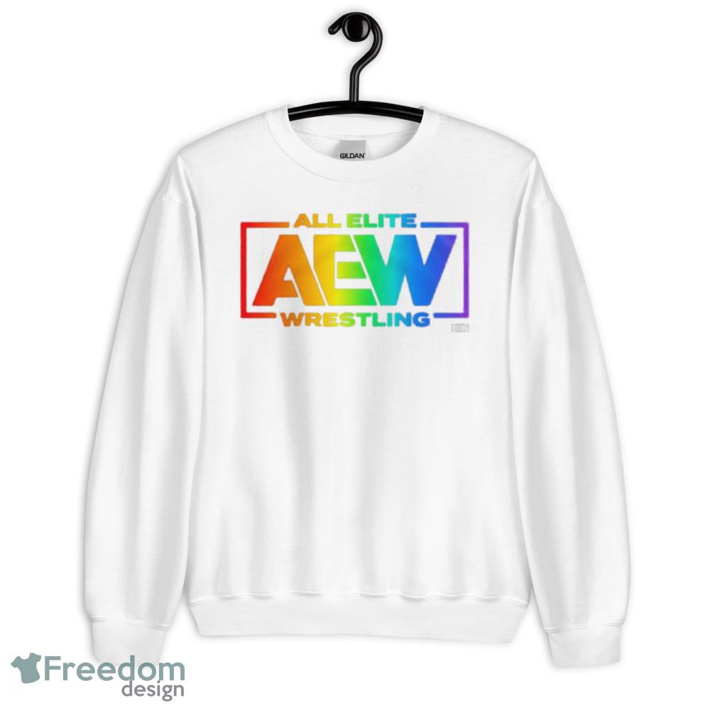 AEW Pride 2023 wrestling Graphics T Shirt - 18000 Unisex Heavy Blend Crewneck Sweatshirt AEW Pride 2023 wrestling Graphics T Shirt - 18000 Unisex Heavy Blend Crewneck Sweatshirt