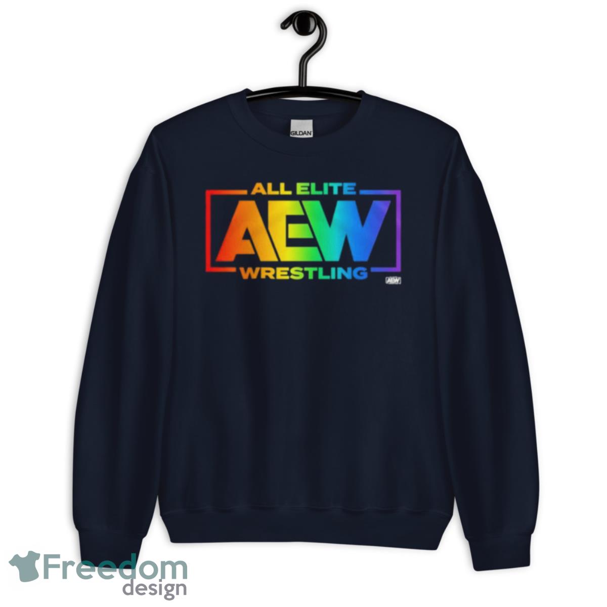 AEW Pride 2023 Wrestling Shirt - Unisex Crewneck Sweatshirt-1