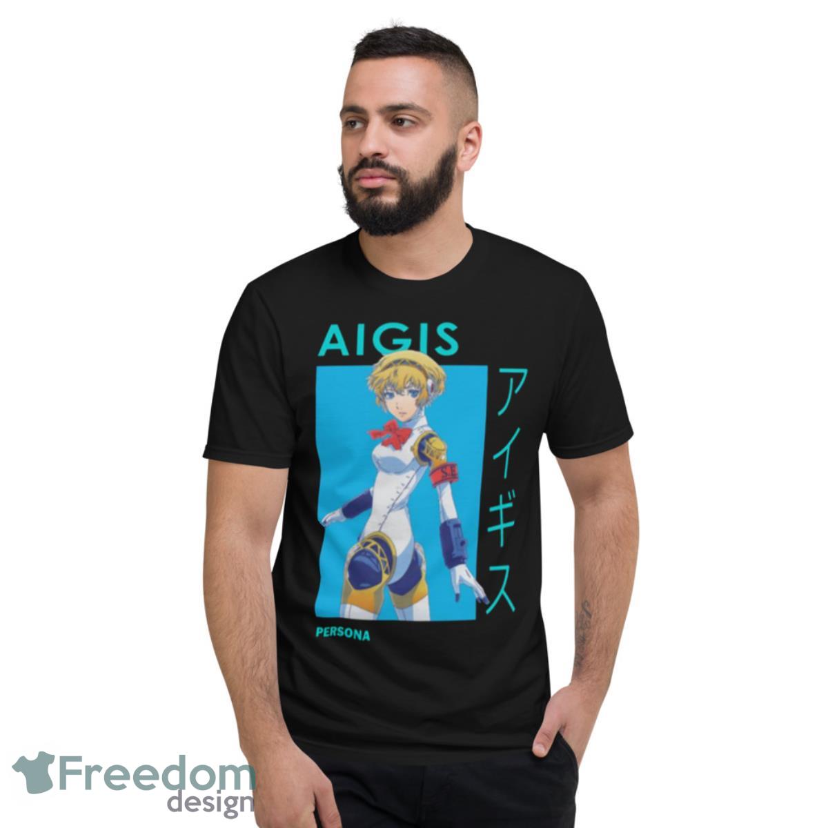 Aigis Sees Aichan Aegis Persona 3 Shirt - Short Sleeve T-Shirt