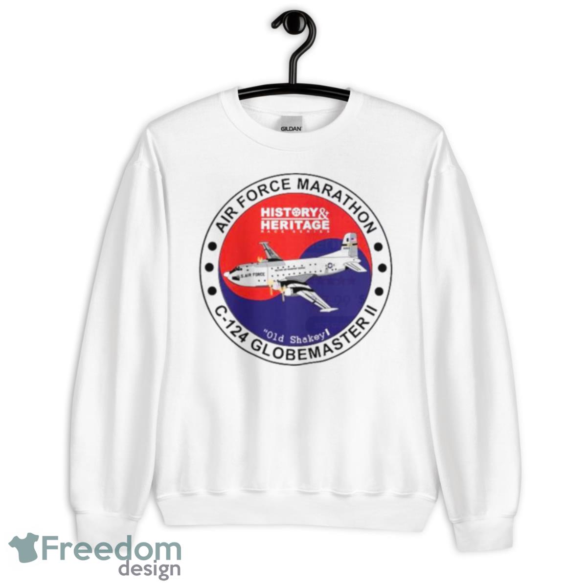 Air Force Marathon C 124 Globemaster II History Heritage Race Series Shirt - Unisex Heavy Blend Crewneck Sweatshirt