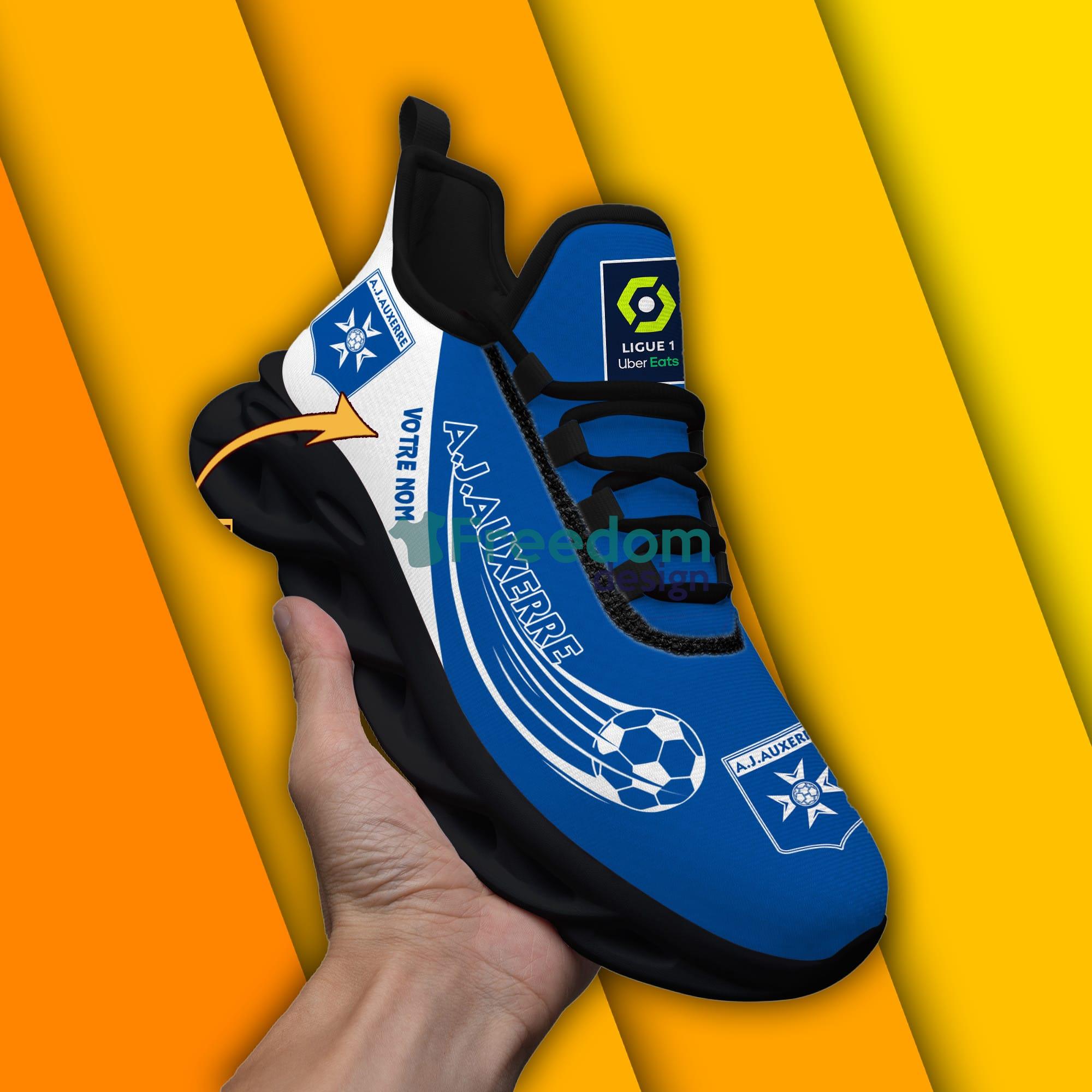 AJ Auxerre Sport Shoes Ligue 1 And Ligue 2 Custom Name Max Soul Sneakers image AJ Auxerre Sport Shoes Ligue 1 And Ligue 2 Custom Name Max Soul Sneakers - AJ Auxerre_5
