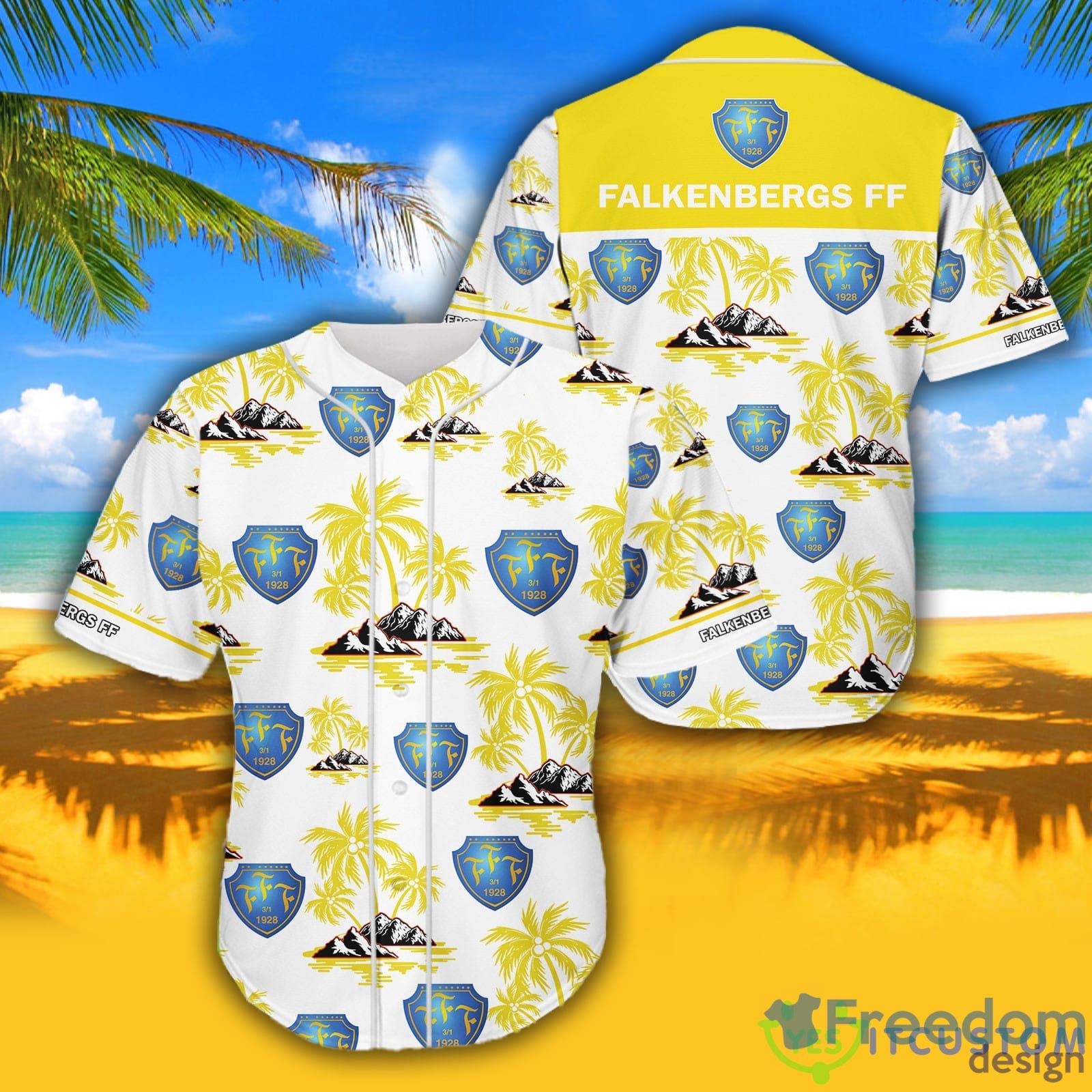 Allsvenskan Falkenbergs FF Baseball Jersey Shirt - Allsvenskan Falkenbergs FF Baseball Jersey Shirt