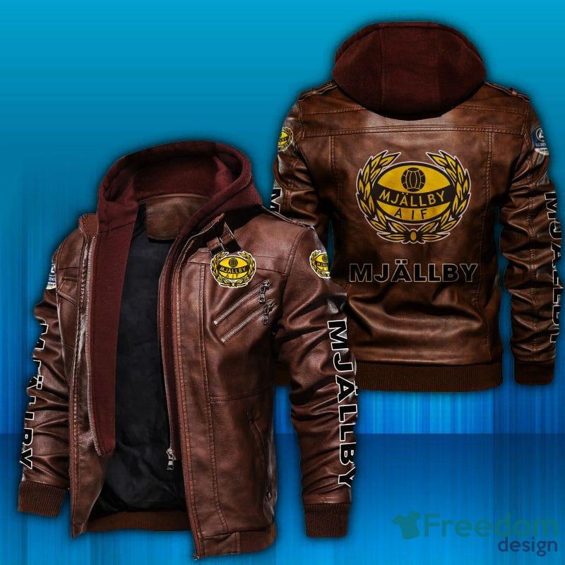 Allsvenskan Mjallby AIF Design 2 Leather Jacket For Men And Women - Allsvenskan Mjallby AIF Leather Jacket_2