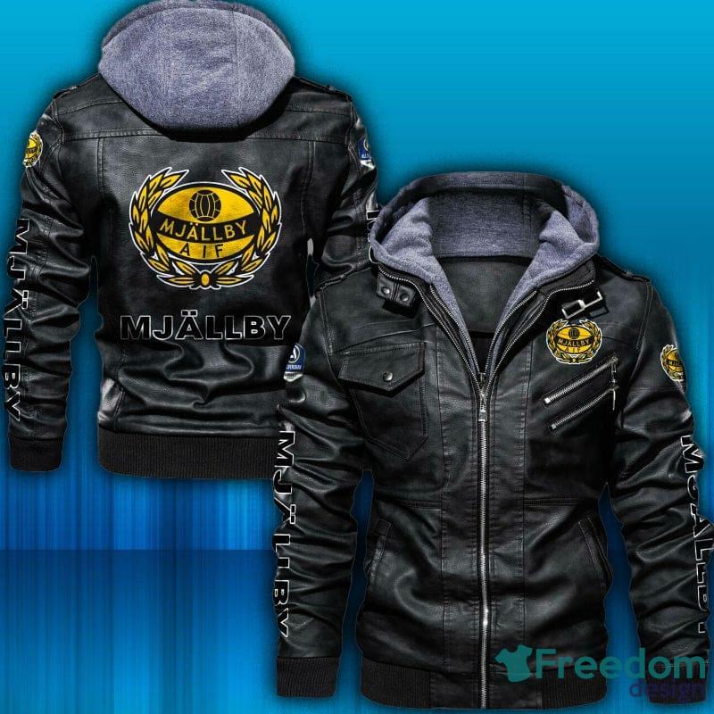 Allsvenskan Mjallby AIF Design 2 Leather Jacket For Men And Women - Allsvenskan Mjallby AIF Leather Jacket_1 Allsvenskan Mjallby AIF Design 2 Leather Jacket For Men And Women - Allsvenskan Mjallby AIF Leather Jacket_1