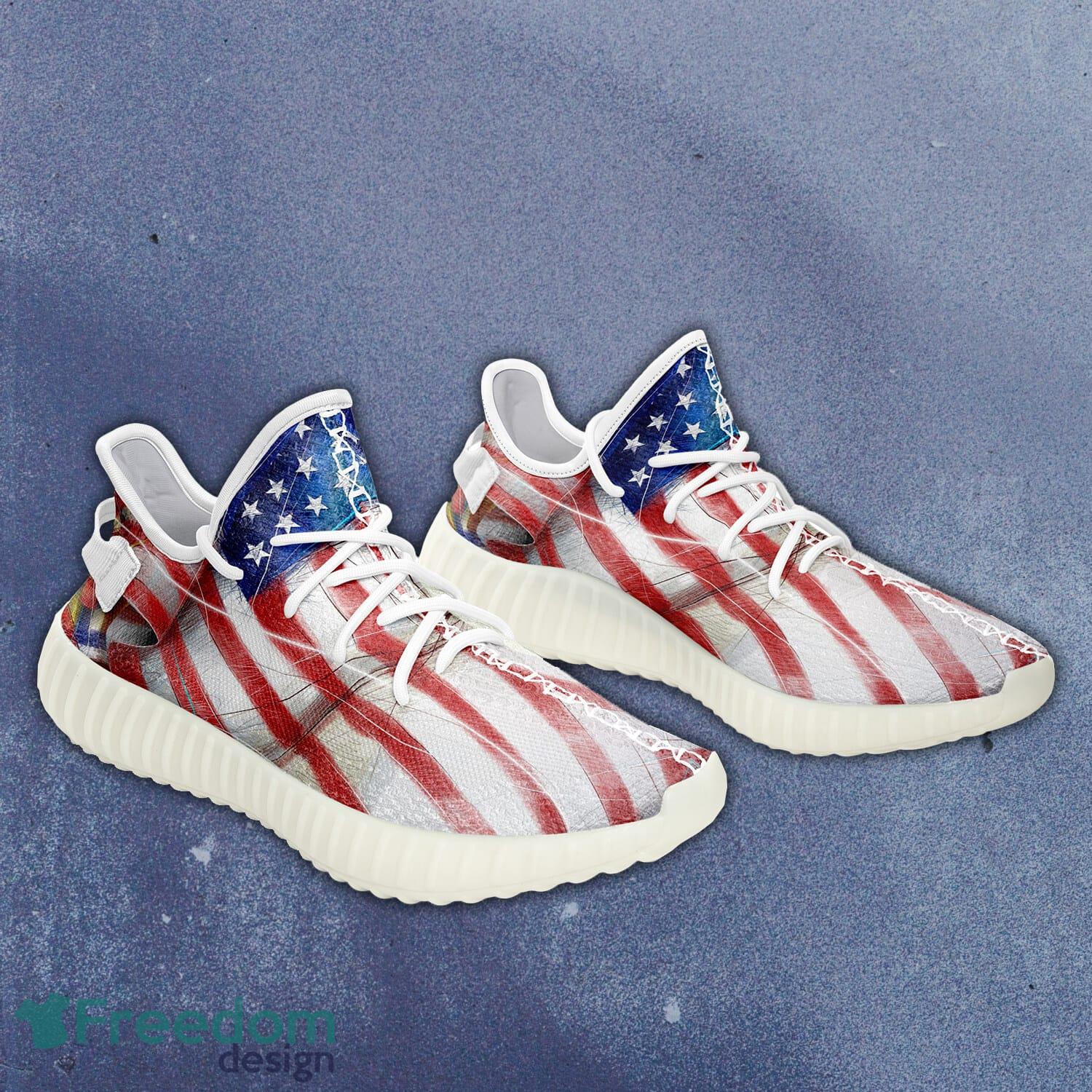America Flag Yeezy Sneakers Sport Shoes Style 11 Gift For Men And Women - Customize America Flag Full Print New Yeezy Sneakers Men Women Sport Shoes YZ190901107_3 America Flag Yeezy Sneakers Sport Shoes Style 11 Gift For Men And Women - Customize America Flag Full Print New Yeezy Sneakers Men Women Sport Shoes YZ190901107_3