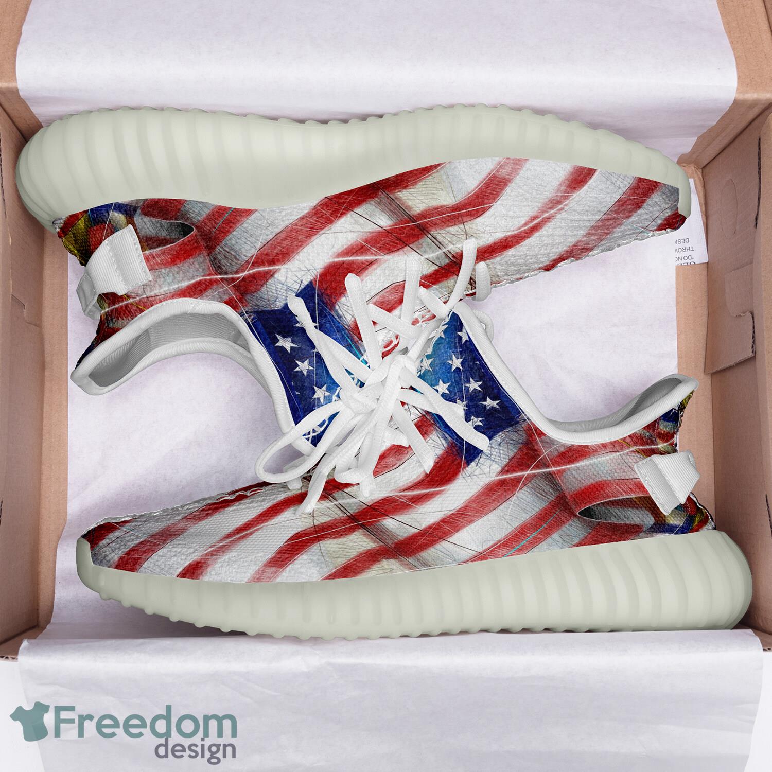 America Flag Yeezy Sneakers Sport Shoes Style 11 Gift For Men And Women - Customize America Flag Full Print New Yeezy Sneakers Men Women Sport Shoes YZ190901107_5 America Flag Yeezy Sneakers Sport Shoes Style 11 Gift For Men And Women - Customize America Flag Full Print New Yeezy Sneakers Men Women Sport Shoes YZ190901107_5