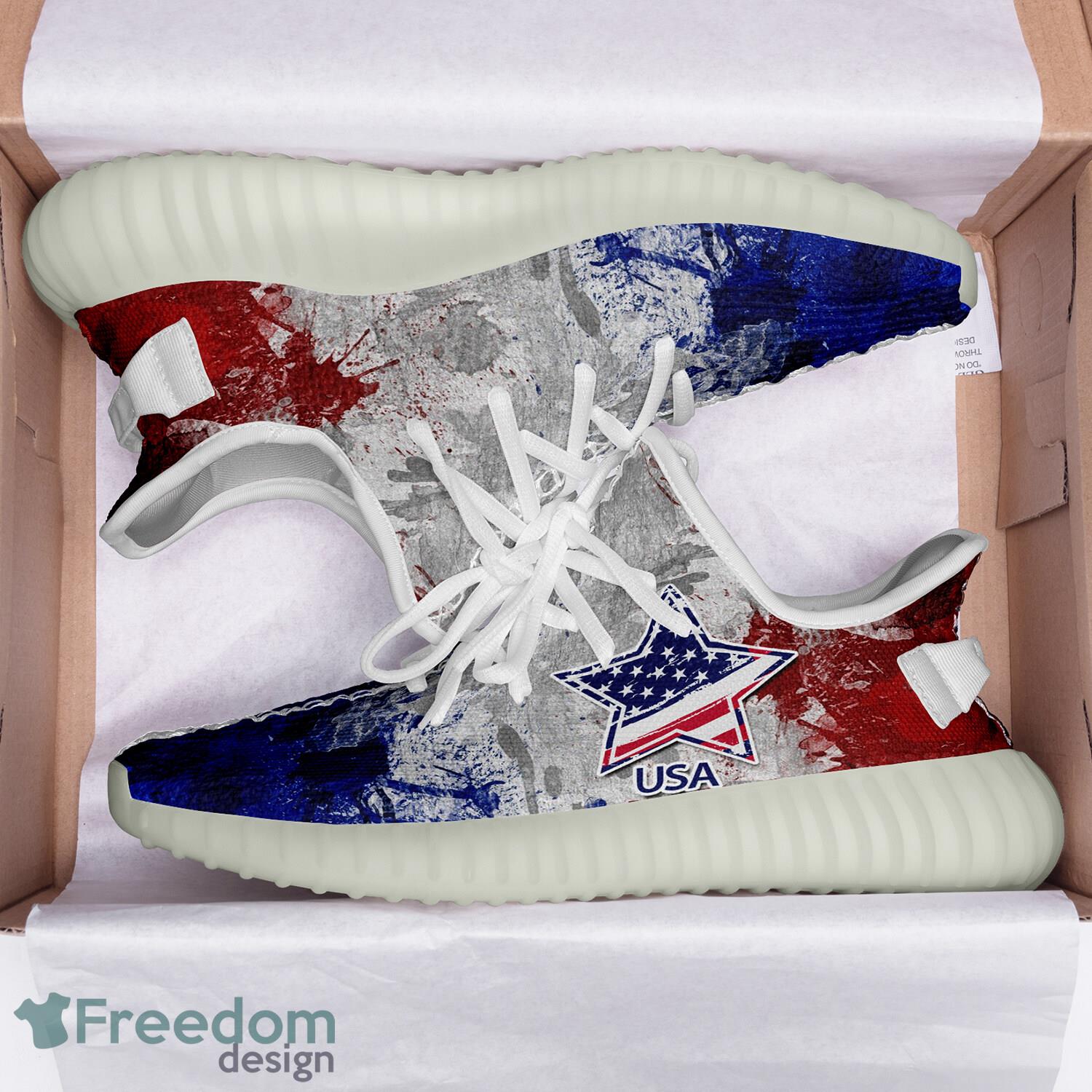 America Flag Yeezy Sneakers Sport Shoes Style 12 Gift For Men And Women - Customize America Flag Full Print New Yeezy Sneakers Men Women Sport Shoes YZ190901106_3 America Flag Yeezy Sneakers Sport Shoes Style 12 Gift For Men And Women - Customize America Flag Full Print New Yeezy Sneakers Men Women Sport Shoes YZ190901106_3
