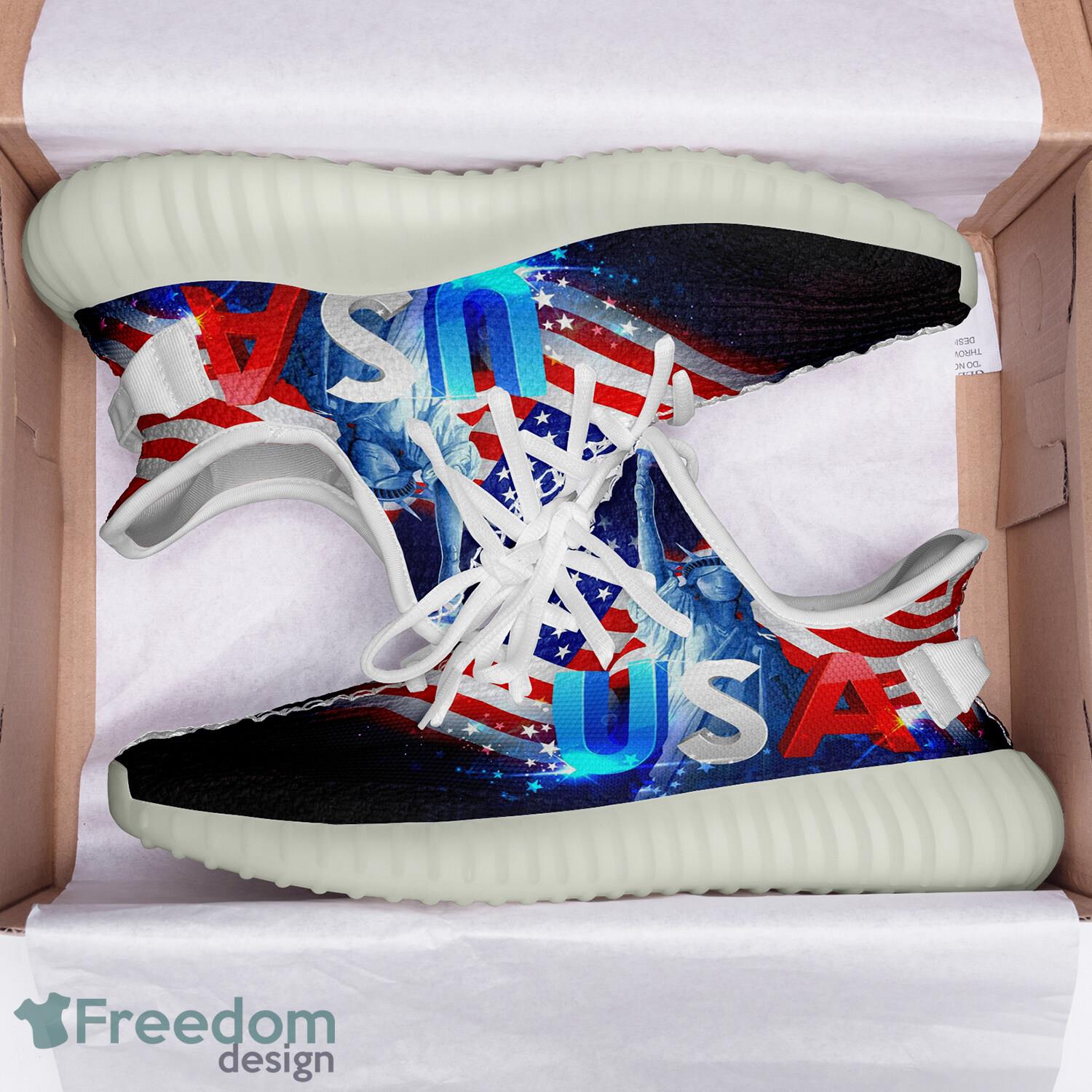 America Flag Yeezy Sneakers Sport Shoes Style 4 Gift For Men And Women - Customize America Flag Full Print New Yeezy Sneakers Men Women Sport Shoes YZ190901114_5 America Flag Yeezy Sneakers Sport Shoes Style 4 Gift For Men And Women - Customize America Flag Full Print New Yeezy Sneakers Men Women Sport Shoes YZ190901114_5
