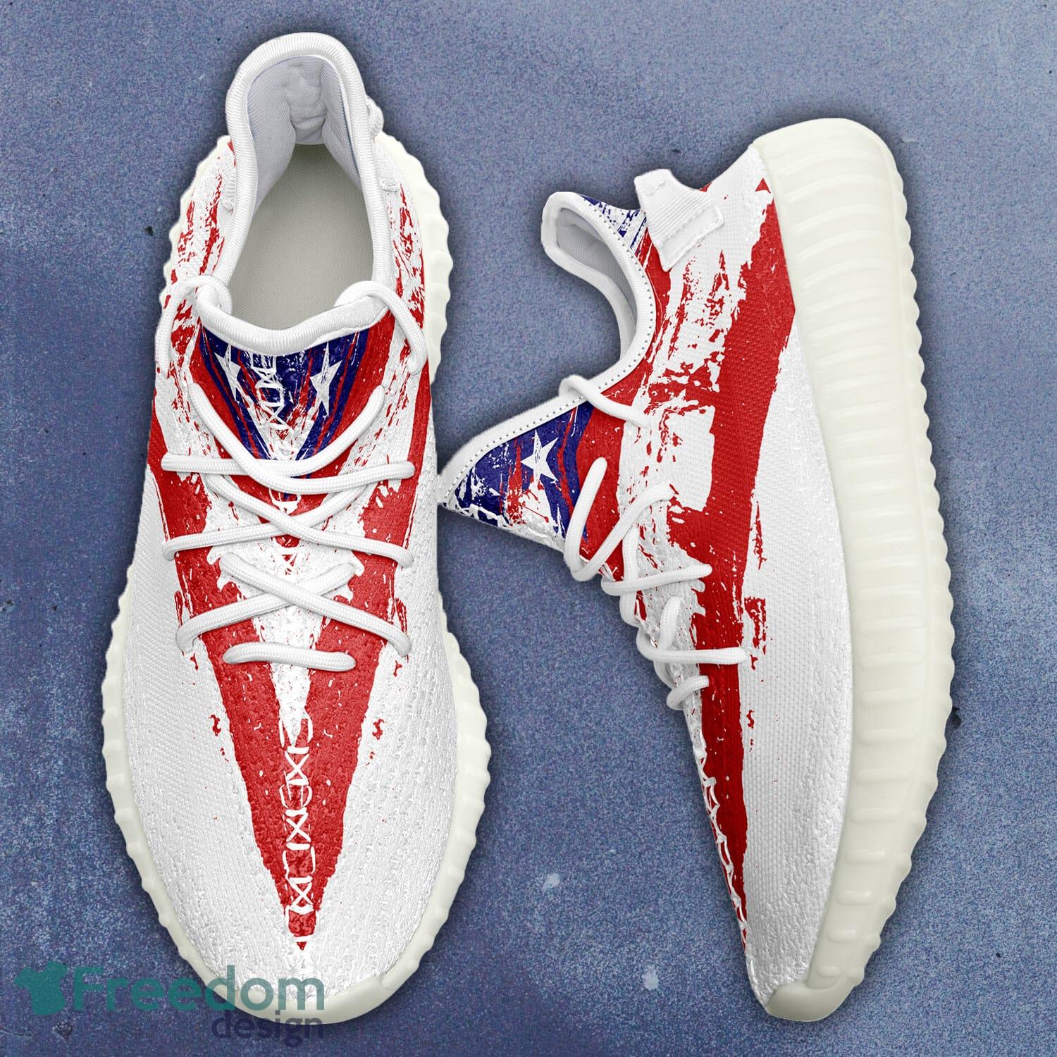 America Flag Yeezy Sneakers Sport Shoes Style 8 Gift For Men And Women - Customize America Flag Full Print New Yeezy Sneakers Men Women Sport Shoes YZ190901110_2