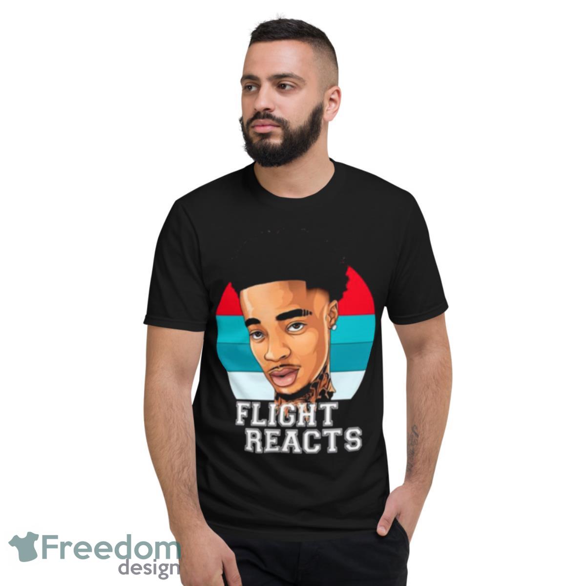 Animated Face Flight Reacts Shirt - Short Sleeve T-Shirt