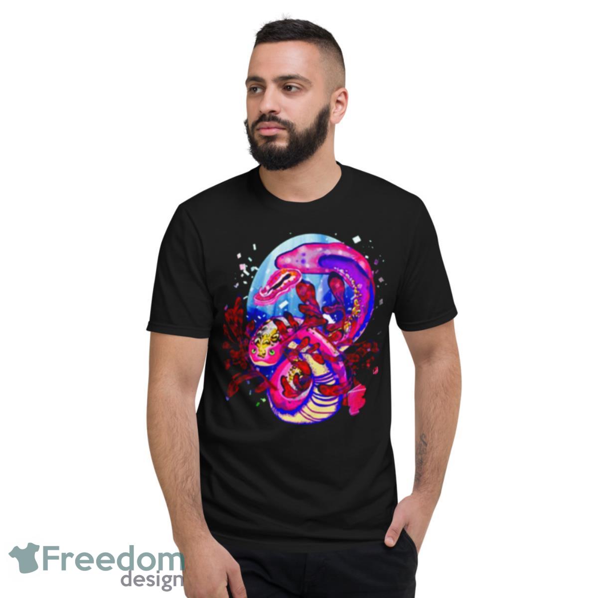 Anime Axolotl Dragon Pink Shirt - Short Sleeve T-Shirt