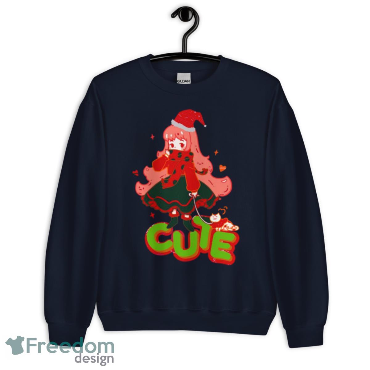 Anime Christmas Sweater Shirt - Unisex Crewneck Sweatshirt-1