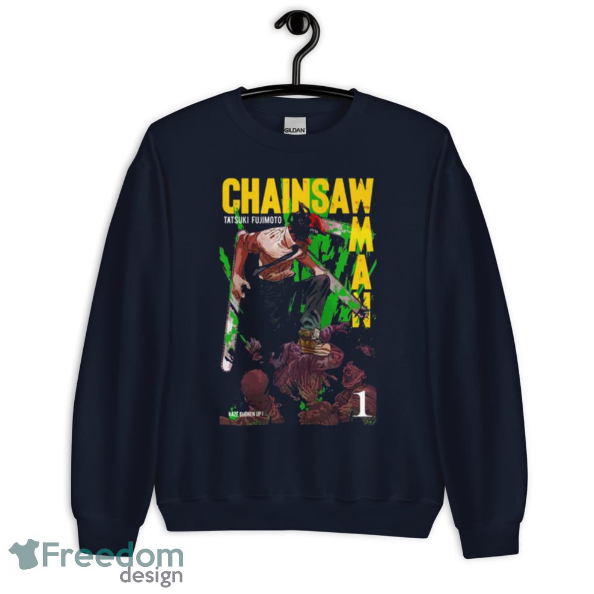 Anime Design Chainsaw Man Shirt - Unisex Crewneck Sweatshirt-1