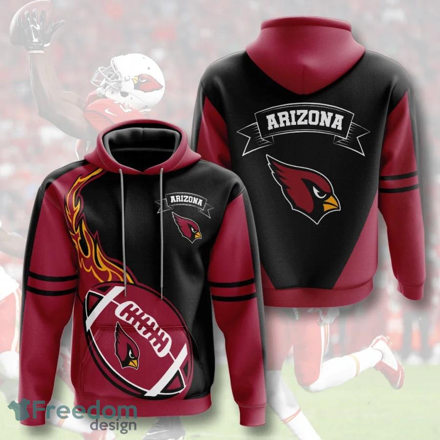 Arizona Cardinals 3D Hoodie Flame Balls graphic Gift For Mens -  Freedomdesign