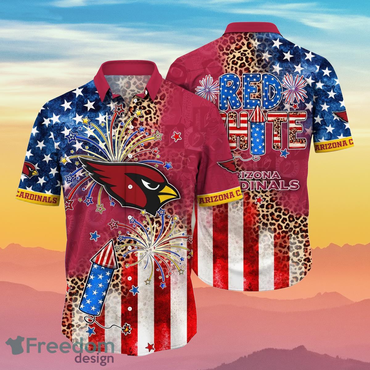 Arizona Cardinals NFL Hawaiian Shirt Independence Day Best Gift For Special Day Product Photo 1