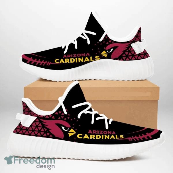 Arizona Cardinals White NFL Shoes Sport Design Yeezy Sneakers For Men And Women - Arizona Cardinals White NFL Shoes Sport Design Yeezy Sneakers For Men And Women
